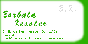 borbala kessler business card